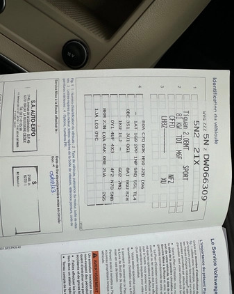 Volkswagen Tiguan cena 52900 przebieg: 184000, rok produkcji 2013 z Zawiercie małe 596